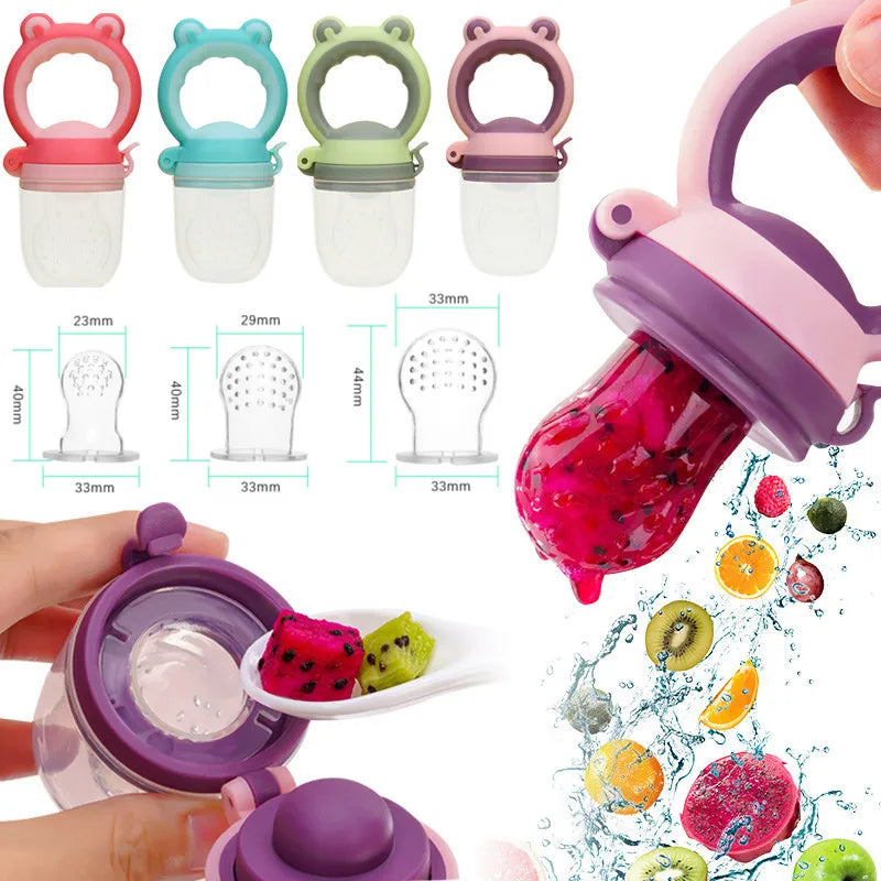 Tétine à Fruits Evolutive en Silicone-Sécurité, Eveil et Plaisir pour Bébé👶